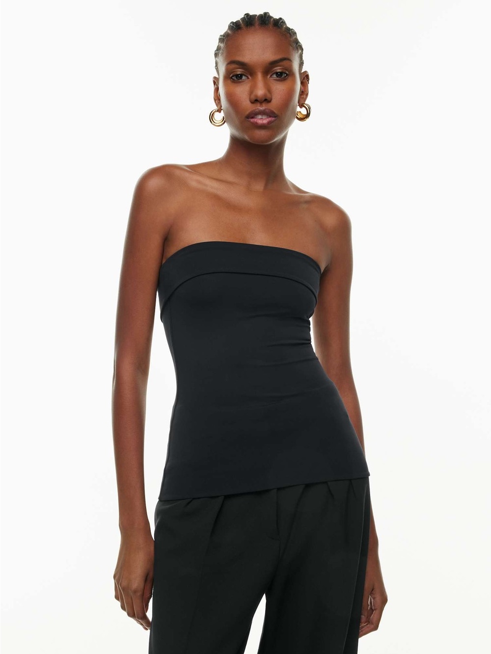 Contour Fold over Tube Top